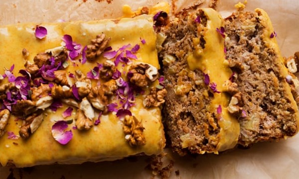 Pineapple and walnut cake