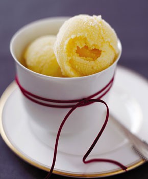 Pineapple anise sherbet