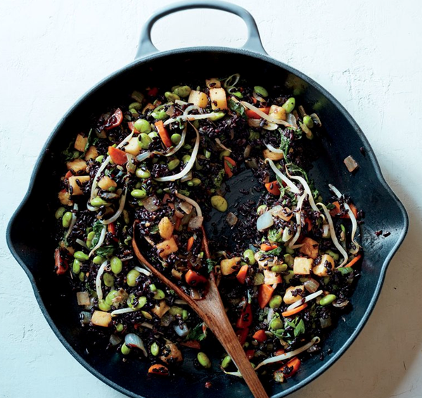 Pineapple black fried rice