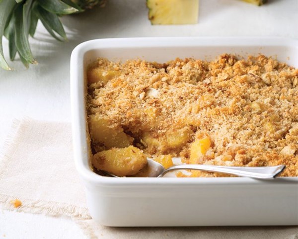 Pineapple brown betty