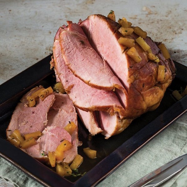 Pineapple-brown sugar ham