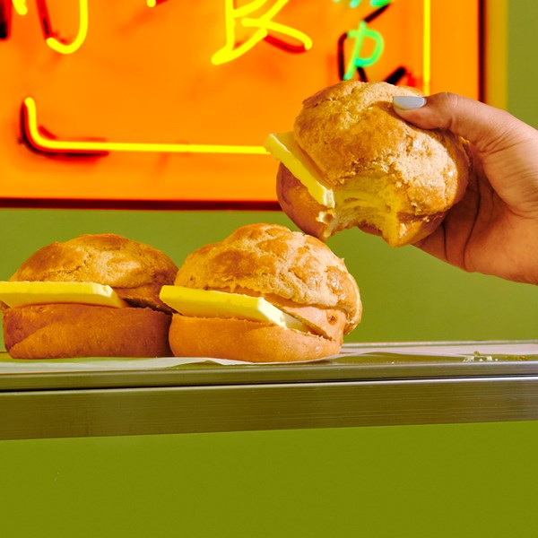 Pineapple buns (Bolo bao) [Laurence Louie, Rubato]