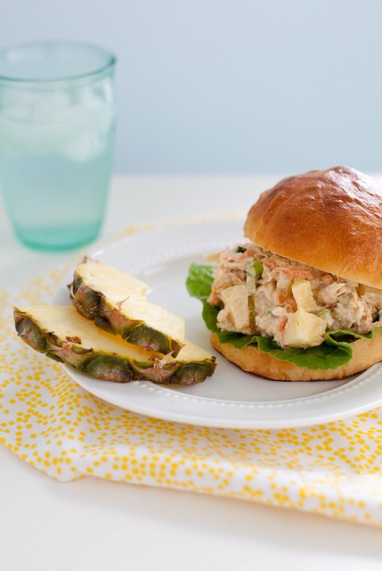 Pineapple chicken salad