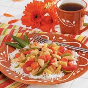 Pineapple chicken stir-fry