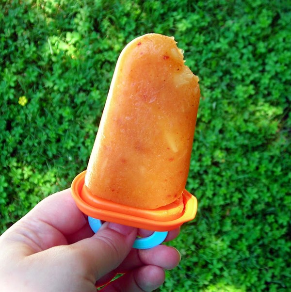 Pineapple-chile paletas