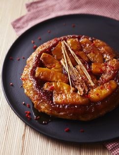 Pineapple, chilli & lemongrass tarte Tatin