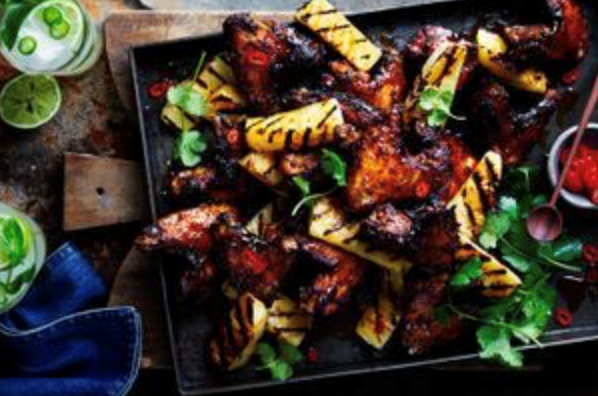 Pineapple chilli chicken wings
