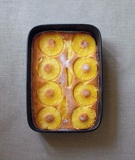 Pineapple clafoutis