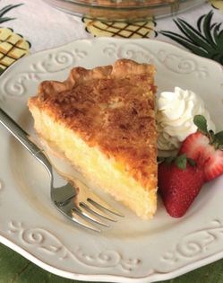 Pineapple coconut chess pie