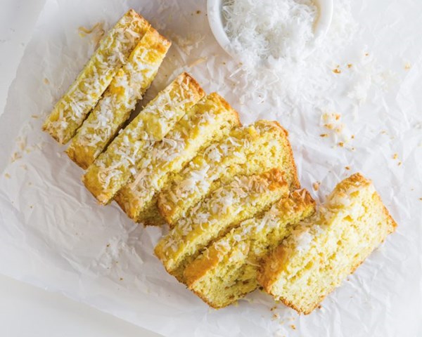 Pineapple coconut curry loaf