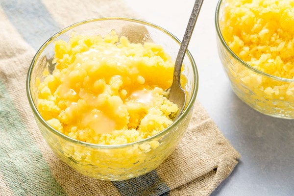 Pineapple coconut granita