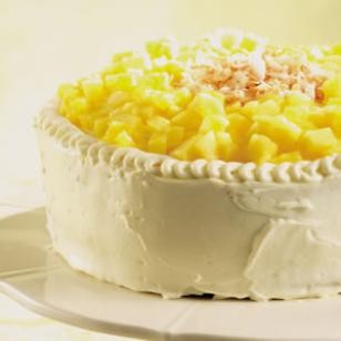 Pineapple-coconut layer cake