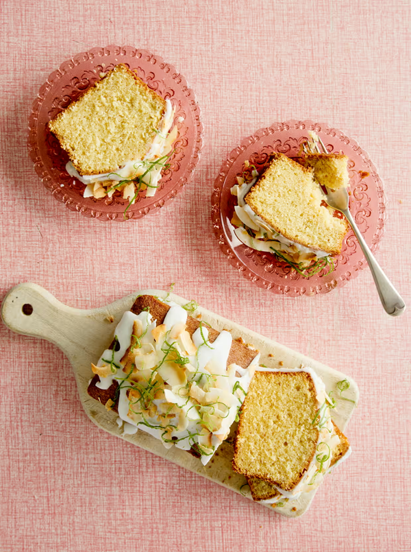 Pineapple coconut lime loaf