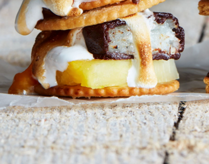 Pineapple coconut s'mores