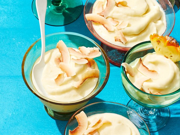 Pineapple-coconut soft serve