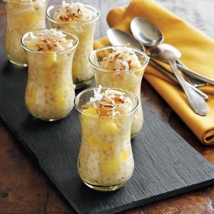Pineapple-coconut tapioca