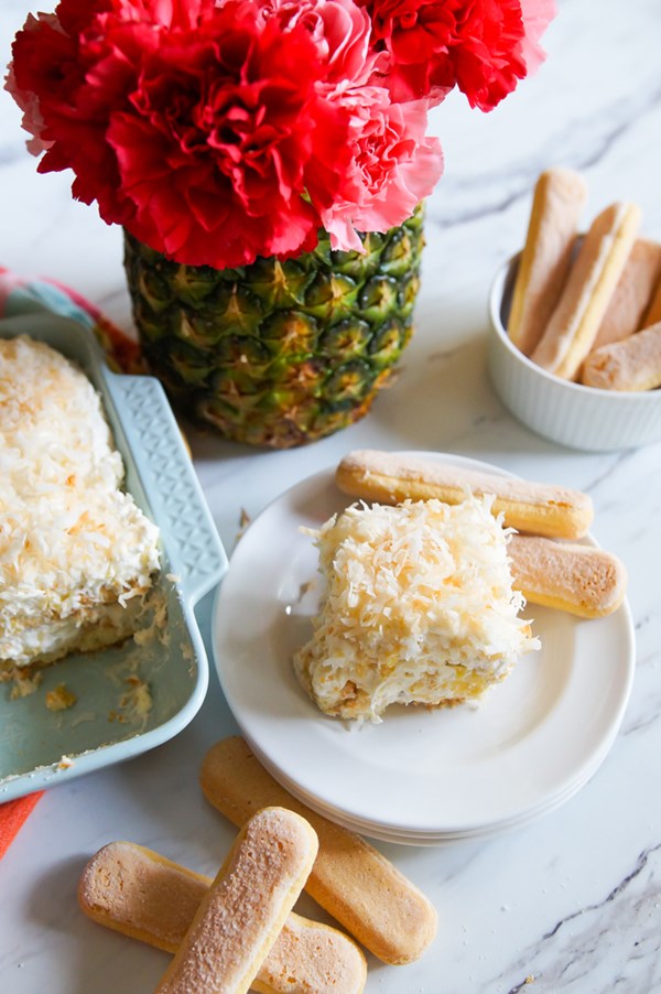 Pineapple cream tiramisu 
