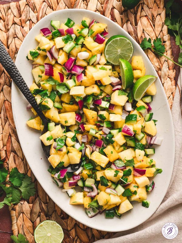 Pineapple cucumber salad