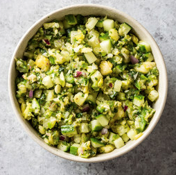 Pineapple-cucumber salsa