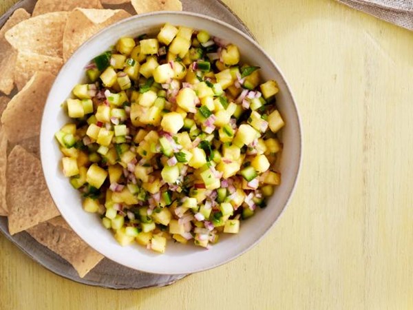 Pineapple-cucumber salsa