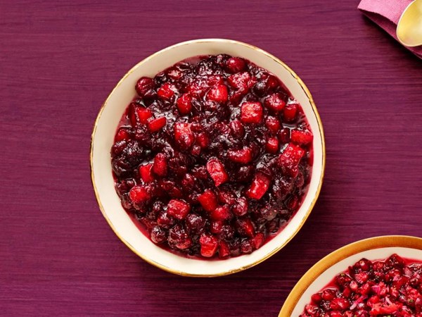 Pineapple-ginger cranberry sauce 