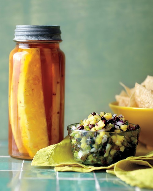 Pineapple-ginger infused rum