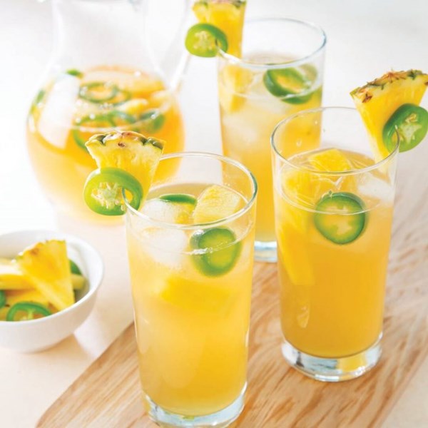 Pineapple jalapeño shandy