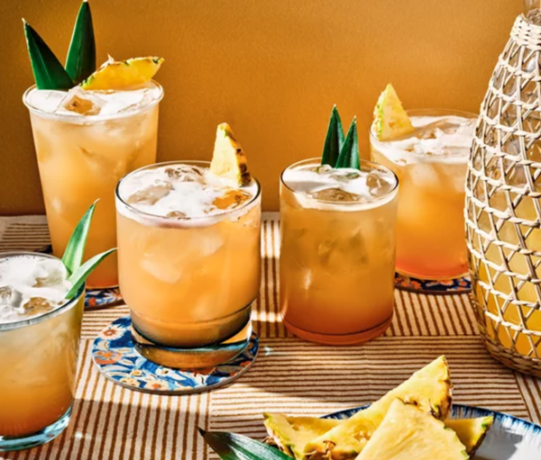 Pineapple kombucha mai tai