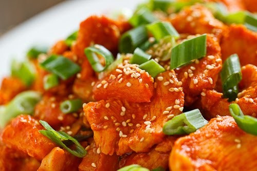 Pineapple Korean BBQ chicken (Pineapple dak bulgogi)