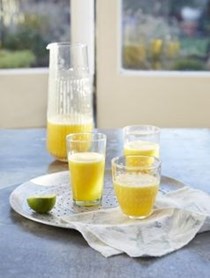 Pineapple, mango and coconut juice