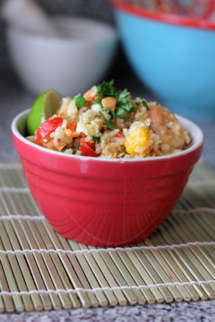 Pineapple mango fried rice
