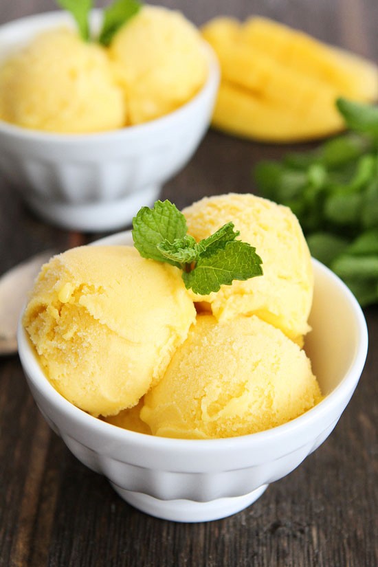 Pineapple mango sorbet