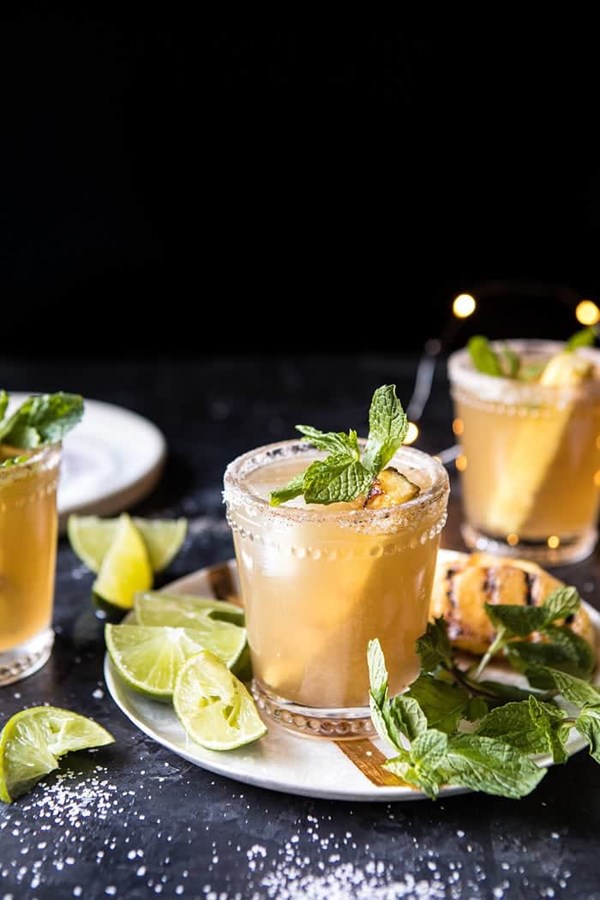 Pineapple margarita sparklers