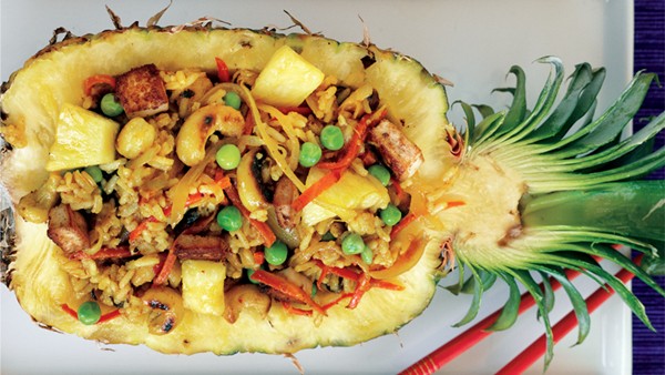 Pineapple not-so-fried rice