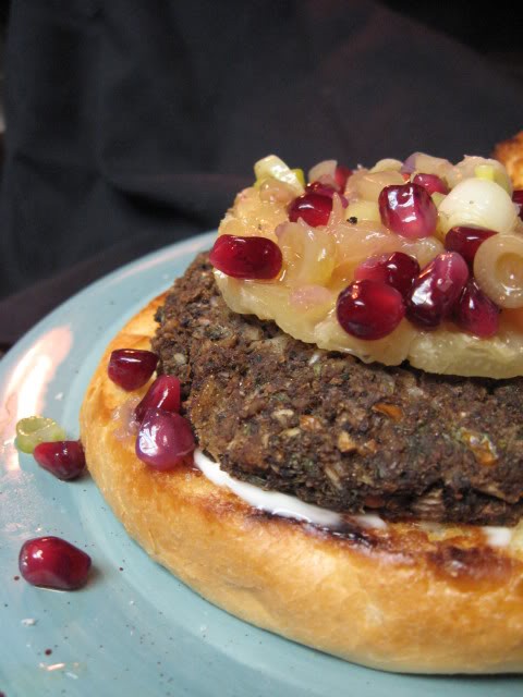 Pineapple orange pomegranate relish