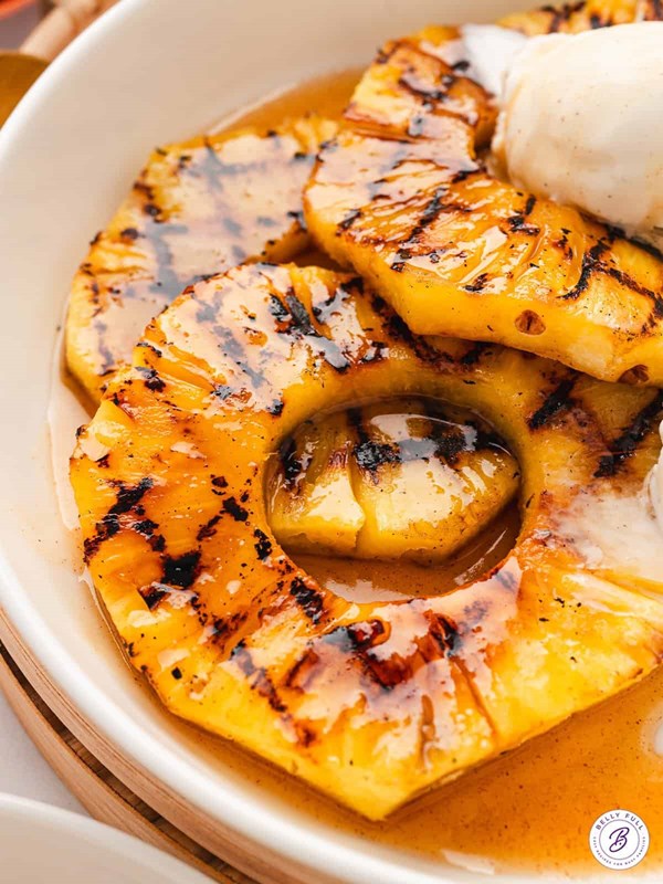Pineapple rum sauce