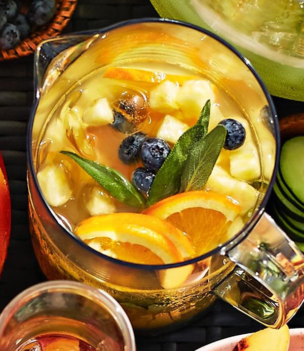 Pineapple-sage sangria