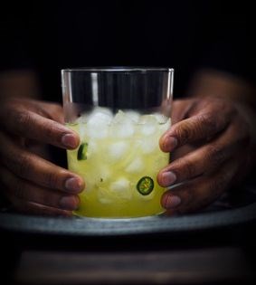 Pineapple serrano gin