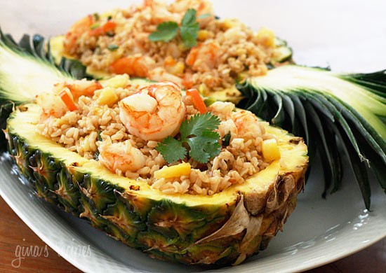 Pineapple shrimp fried rice
