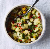 Pineapple, sweetcorn and chilli salsa