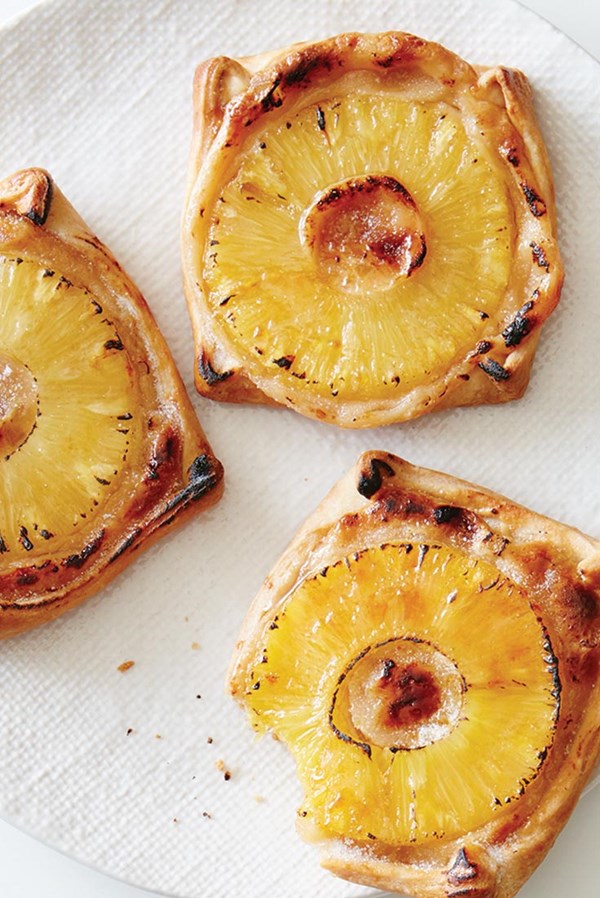 Pineapple tarts with ginger-miso filling