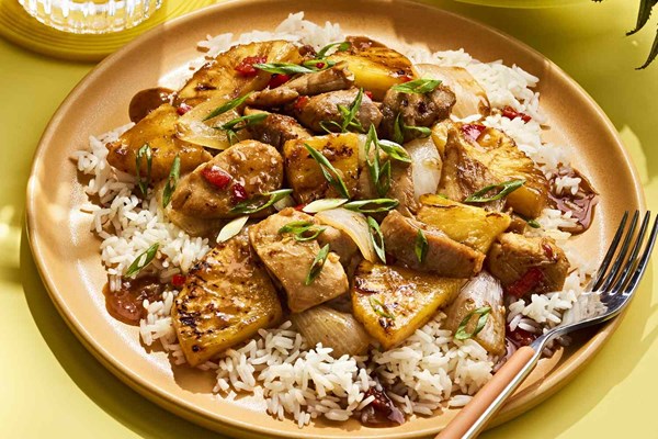 Pineapple teriyaki chicken bites