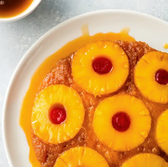 Pineapple upside down cake