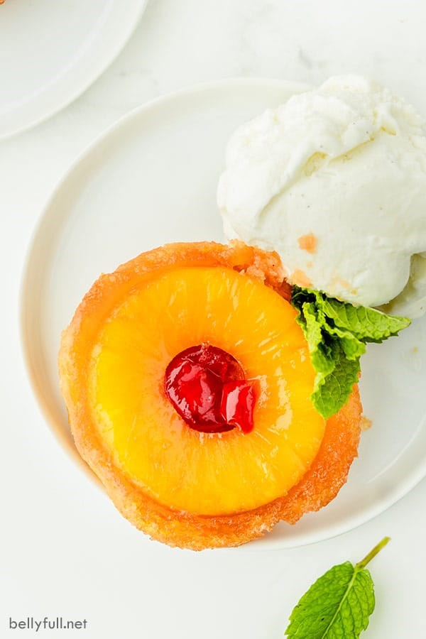 Pineapple upside-down cake foil packets