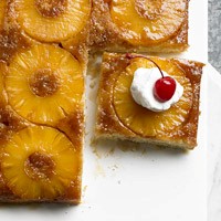 Pineapple upside-down coffee cake