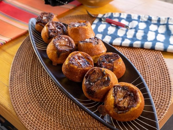 Pineapple upside-down cornbread muffins