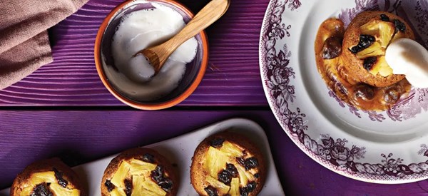 Pineapple upside-down cupcakes 