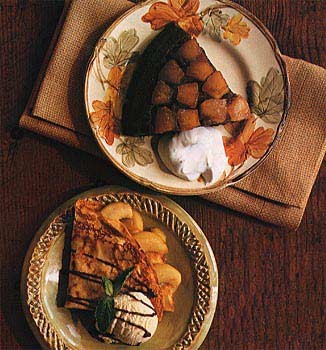 Pineapple upside-down gingerbread cake