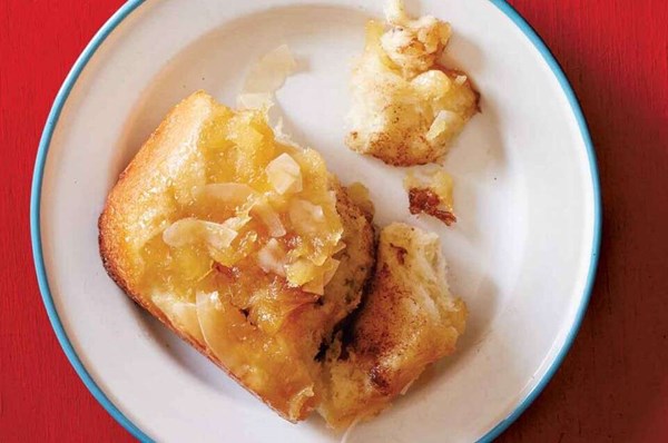 Pineapple upside-down rolls