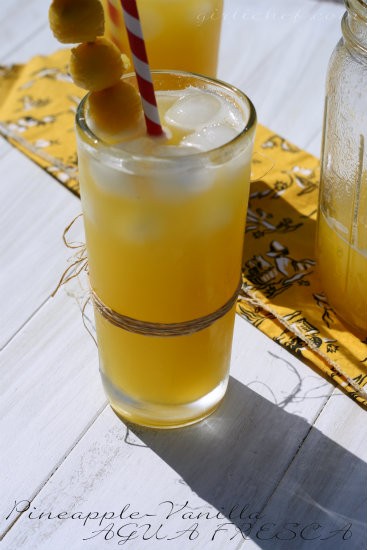 Pineapple-vanilla agua fresca
